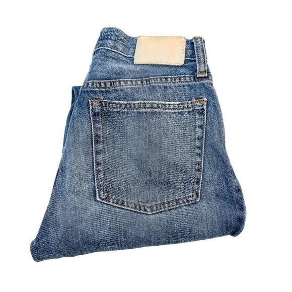 Everlane Denim - Everlane The Summer Jean Med Wash Denim Ripped Knees Size 24